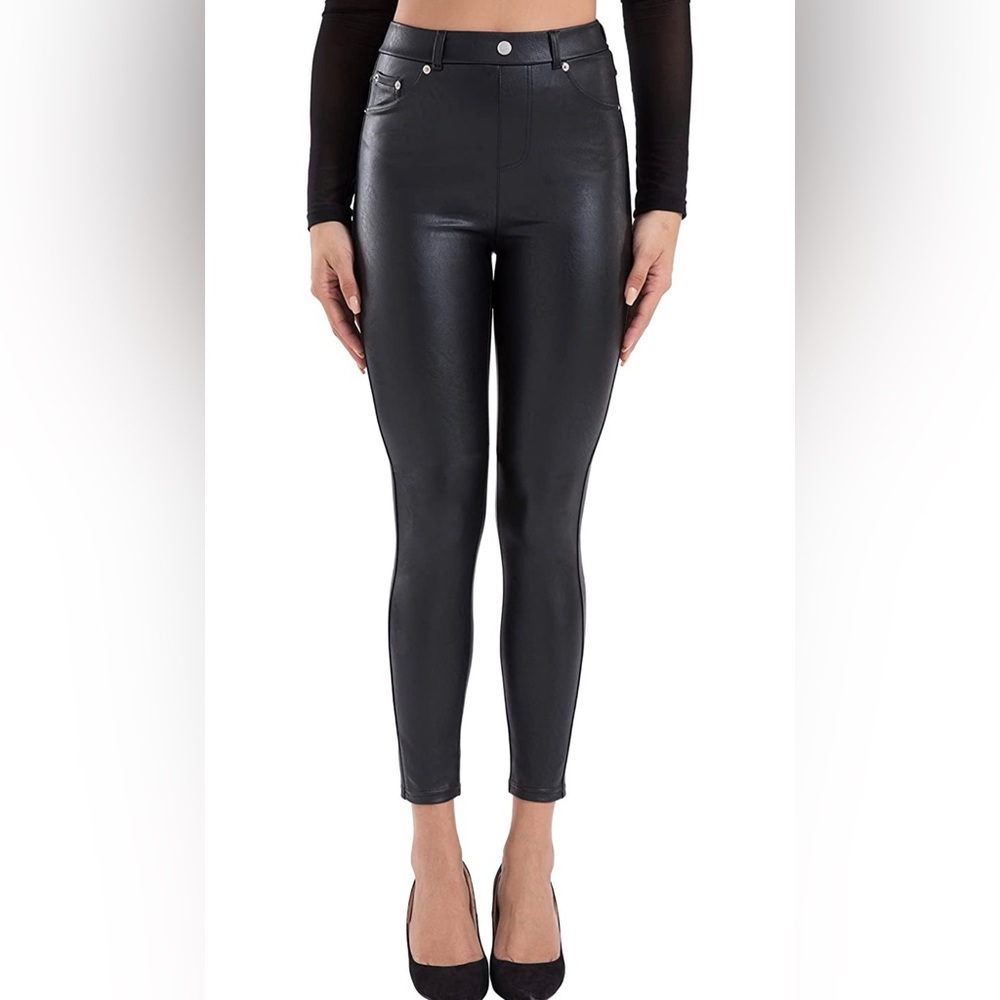 AMAZON | Tagoo Faux Leather Leggings for Women High Waisted Pleather - Picture 9 of 11